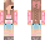 pink suspenders girl