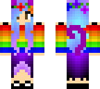 rainbow cat girl