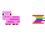 rainbow pig
