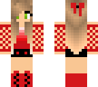 red cute girl