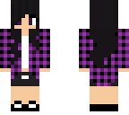 sweet girl in dark purple