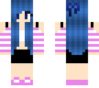 blue haired girl