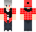 cute emo boy two layer red
