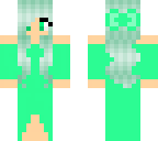 mint green girl