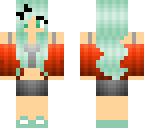 mint hipster girl