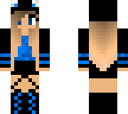 nice blue cat girl
