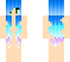 ombre blue to aqua to purple base