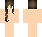 one side hair template
