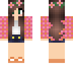 pink and orange flanel