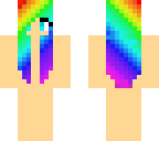 rainbow hair base template