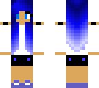 simple blue girl