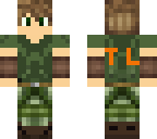 wood elf with timber lizard logo on back