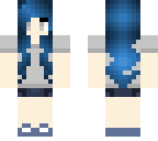 blue cute girl