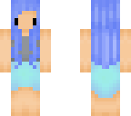blue haired girl