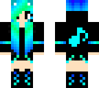 blue music girl