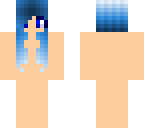 blue ombre hair base