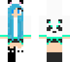 blue panda girl