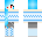 blue winter girl