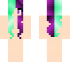 half purple half green base edit