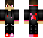 half red half pink boy