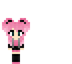 kawaii mini pink hair girl