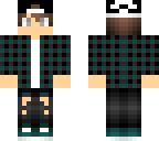 teal flannel boy