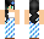 black hair girl with dress