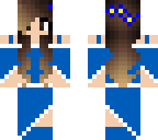 blue bridesmaid