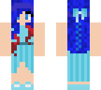 blue haired prom girl