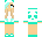 blue panda girl