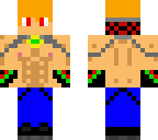 buff cap orange hair no eyepatch