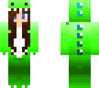 green dinosaur girl