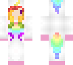 skin edit rainbow hair