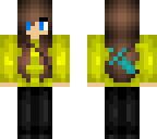yellow hoodie with a sword