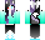 black and purple hair cat