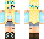 blond flower girl