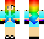 blue and rainbow