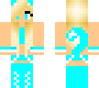 blue cat girl