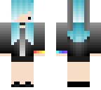 blue hair chibi