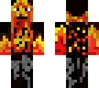 flaming man