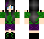 girl with purple streaked hair