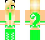 green cat girl