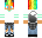 rainbow hair wolf