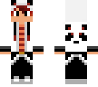 red with orange panda boy
