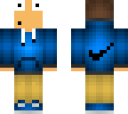 scared nike blue boy