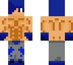 blue muscle man