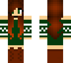 brown hair sweater girl