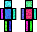 colored blocks pixelated