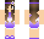 cute purple dress girl edit