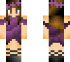 cute purple kawaii flower girl